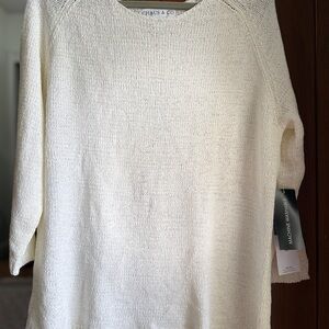 Chaus Cream Knit Blouse